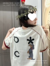 #实价 三本针 原版做工 打网【支克休闲】短袖恤女磨毛