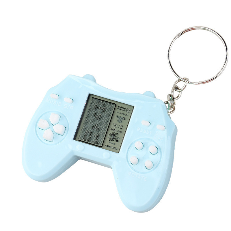 ハンドヘルドミニテトリス電子ゲーム機カピバラノスタルジックなパズルキーホルダー小さなペンダント子供のおもちゃ|undefined