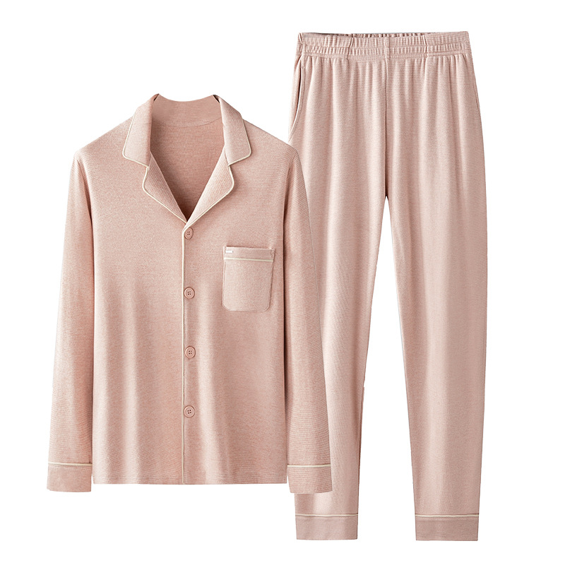 Meijabei jacquard Plaid Otoño e Invierno de las mujeres forrado de lana engrosada de almacenamiento de calor pijamas traje de desgaste exterior cardigan ropa de casa en stock