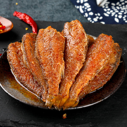 Spicy/Five-Spice Yellow Croaker Canned Food 100g Quick Livestream E-commerce Direct Manufacturer Supply
