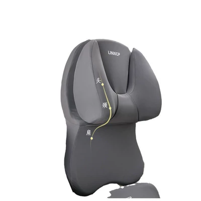 U-shaped car headrest lumbar support — Headrest