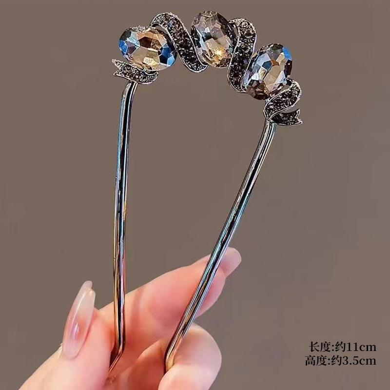 Gufeng Hanfu Accesorios para el cabello Horquilla para el cabello en la parte posterior de la cabeza Chica de estilo chino Too de balanceo con flecos Horquilla Accesorios para el cabello al por mayor