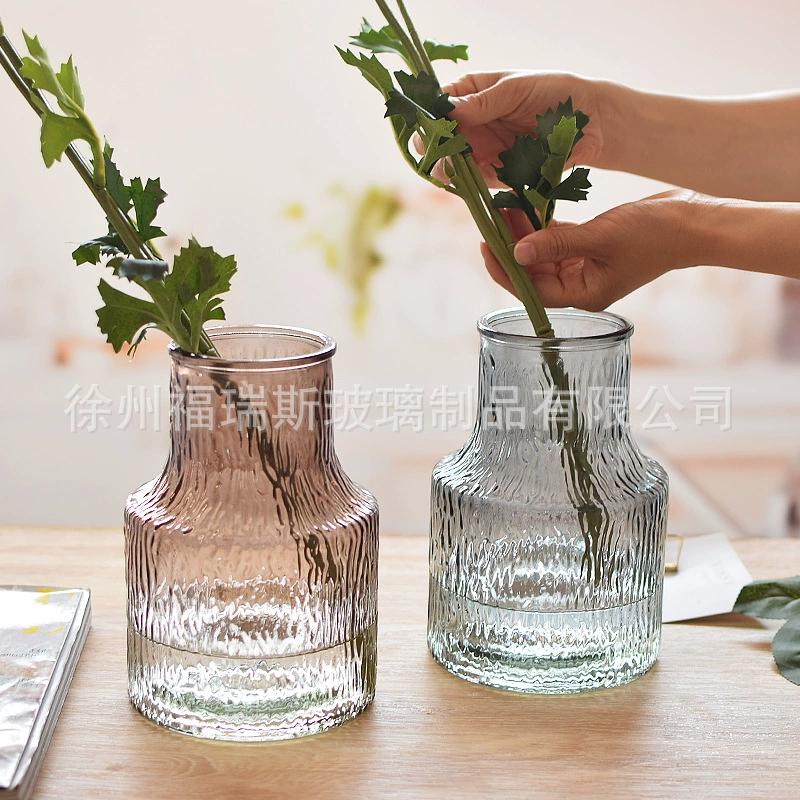 [Симпатичный ремесленник] ваза из цветного стекла Новая гидропонная Цветочная композиция в китайском стиле, стеклянная ваза для украшения дома