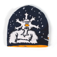 帽子定制 腈纶提花针织帽 球队帽翻边带球毛线帽厂家来样订做logo