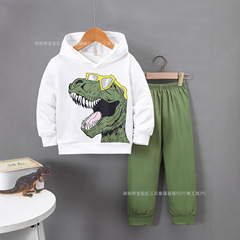 Boys' warm hoodie set, children's autumn sports set 男童卫衣