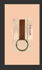MJ-040 (brown single ring keychain)