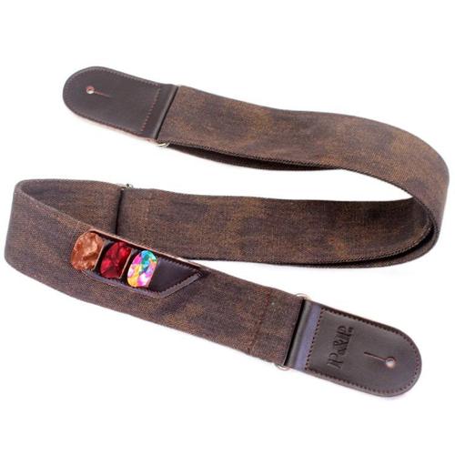 P&P Genuine Leather Guitar Strap Retro Denim Musical Instrument Accessories Cross-Border Musical Instrument Accessories Guitar Accessories Cross-Border