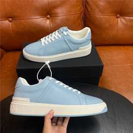 欧洲站巴尔曼新款韩版鞋高颜值潮男高端时尚真皮休闲男鞋舒适百搭