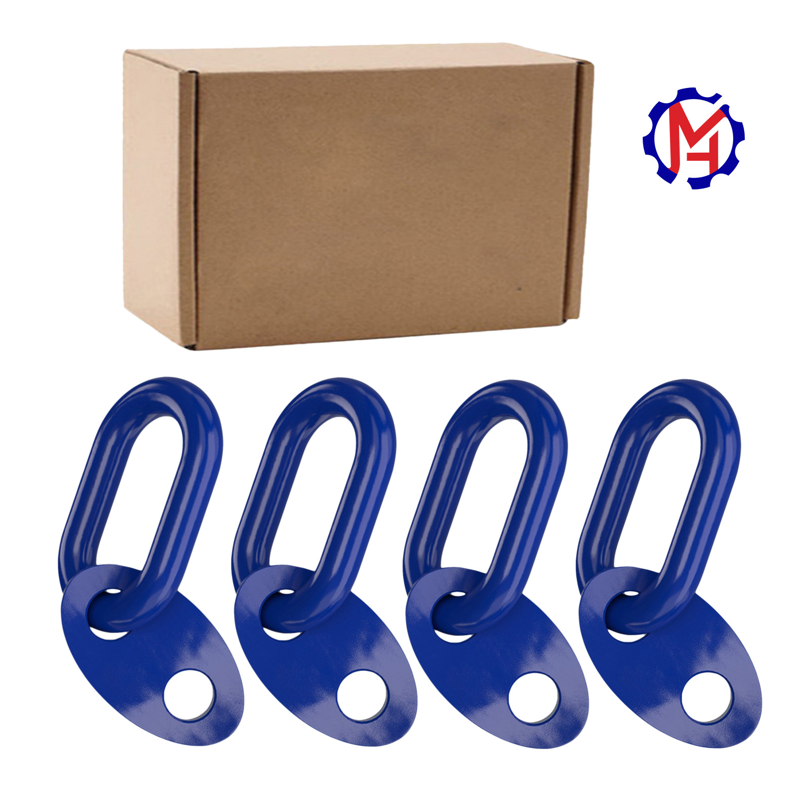 파란색 빈 상자 4개