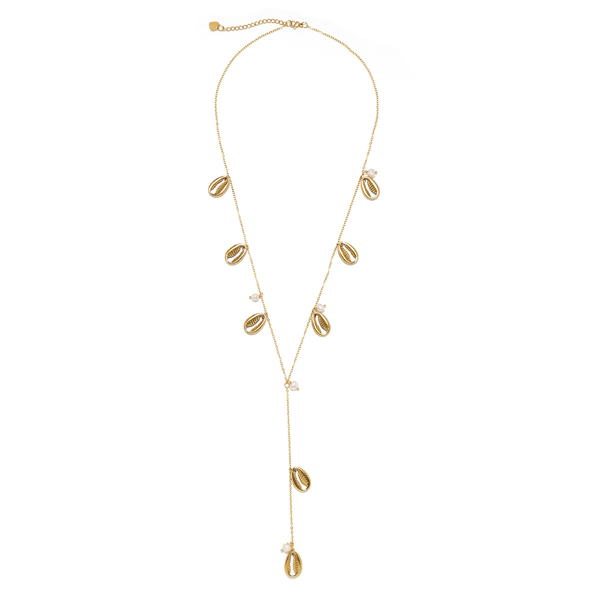 Gold Conch Pendant Body Chain For Instagram Influencers Style_voghion.com