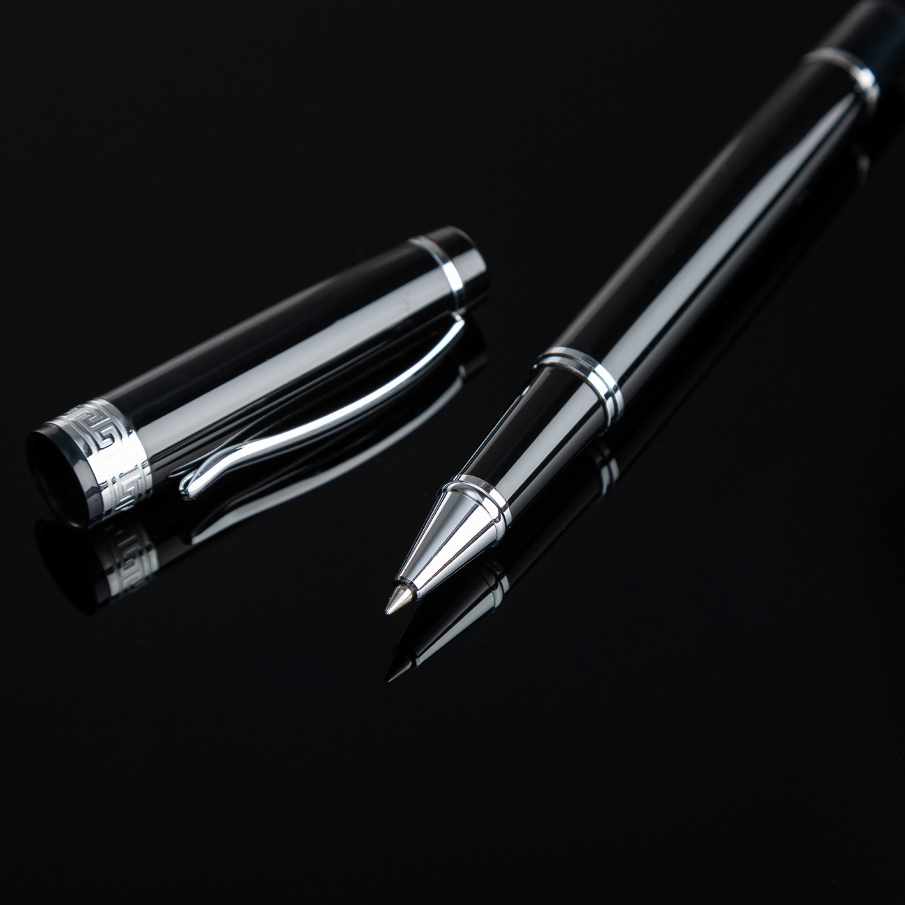 Bolígrafo de firma negro bolígrafo de escritorio de negocios bolígrafo de firma de cumpleaños masculino y femenino se puede imprimir en una caja de regalo LOGO