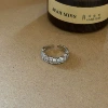 Narrow row zirconium ring