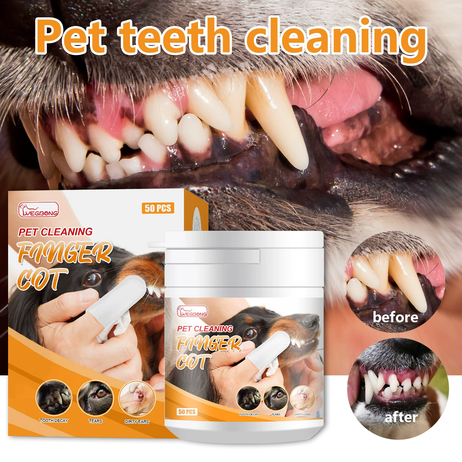 Yegbong домашние животные чистящие зубы чистящие салфетки для собак чистящие зубы кошки удалите зубной камень