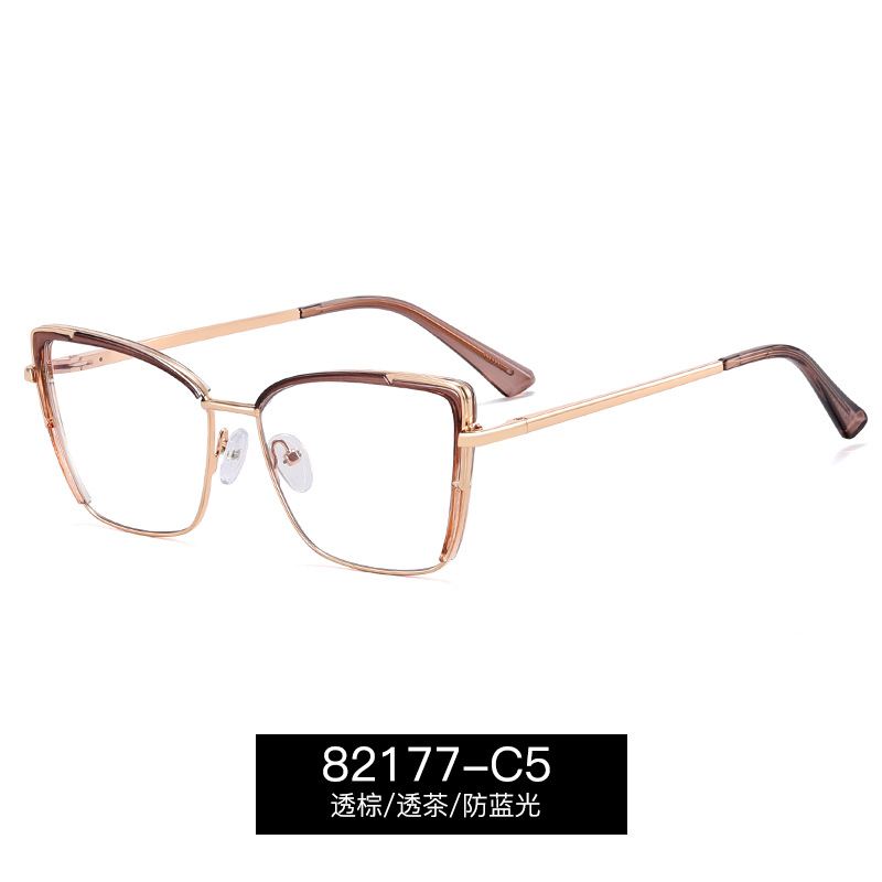 82177 nuevo comercio exterior transfronterizo brasileño venta caliente doble marco de gafas de color fuente de fábrica puede equiparse con gafas de miopía mujer image 11