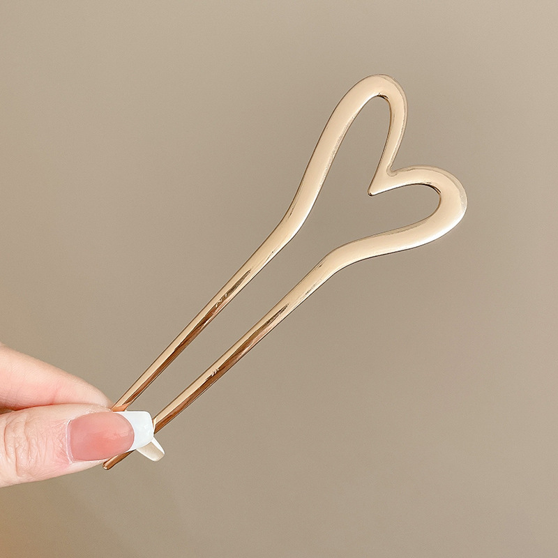 Nuevo estilo chino en forma de U pinzas de cabello de chicas bola de cabeza máquina de cabello insertado peine de alta sensación de cabeza trasera pinzas fijas