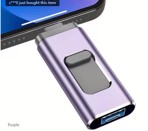 Яблоко, совместимый металлический флеш-накопитель USB, три в одном, 64 ГБ, Android, 32 ГБ, подарок на день рождения, 128 ГБ