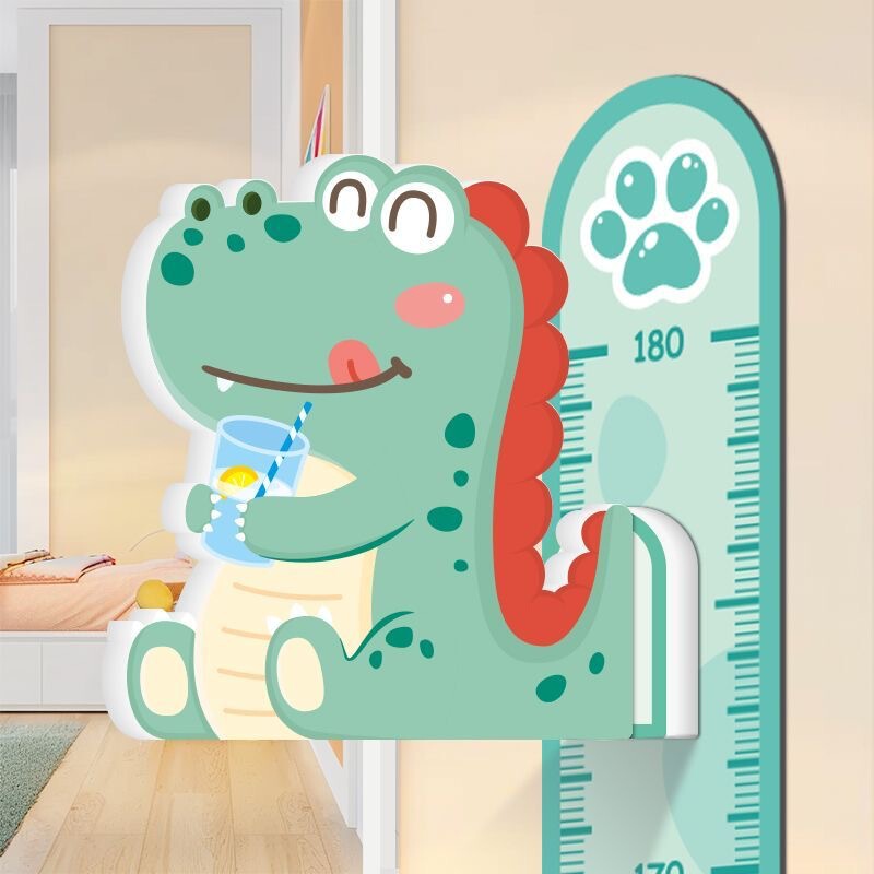 Children's Height Sticker 3D Height Ruler Baby Height Measuring Ruler Magnetic Cartoon Ruler One Whole Strip Removable Children's Height Sticker 3D Height Ruler Baby Height Measuring Ruler Magnetic Cartoon Ruler One Whole Strip Removable