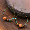 Earrings, agate accessory, wholesale, European style