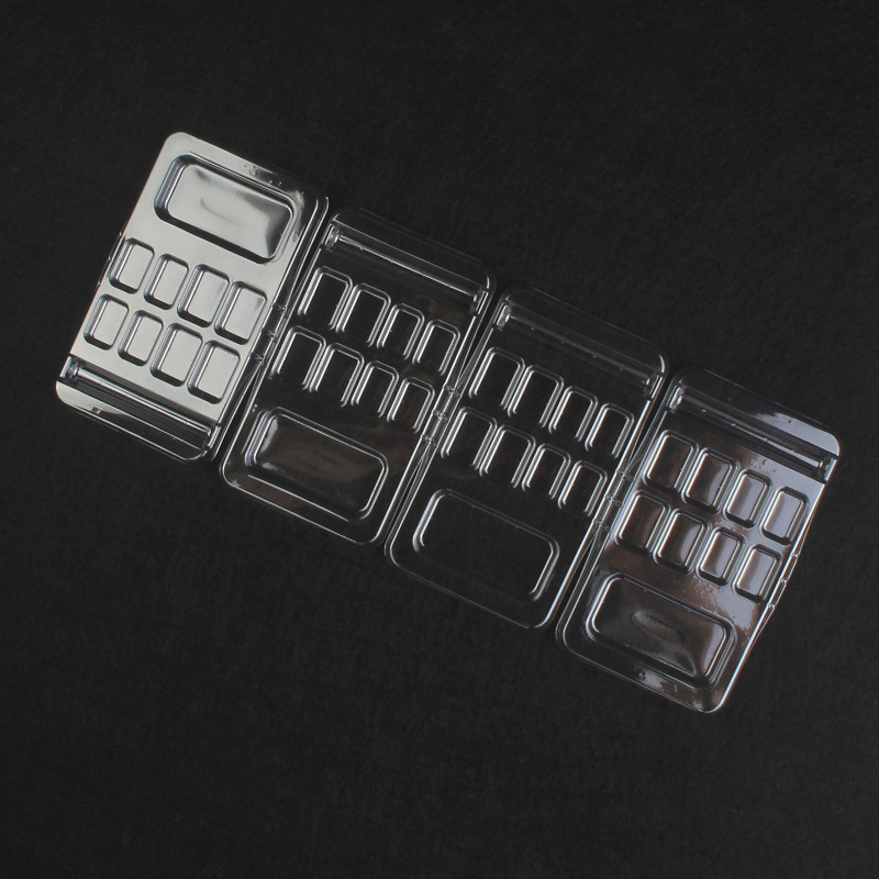 通用方甲吸塑托盒美甲塑料盒方甲穿戴甲收纳夹片吸塑外包装现货