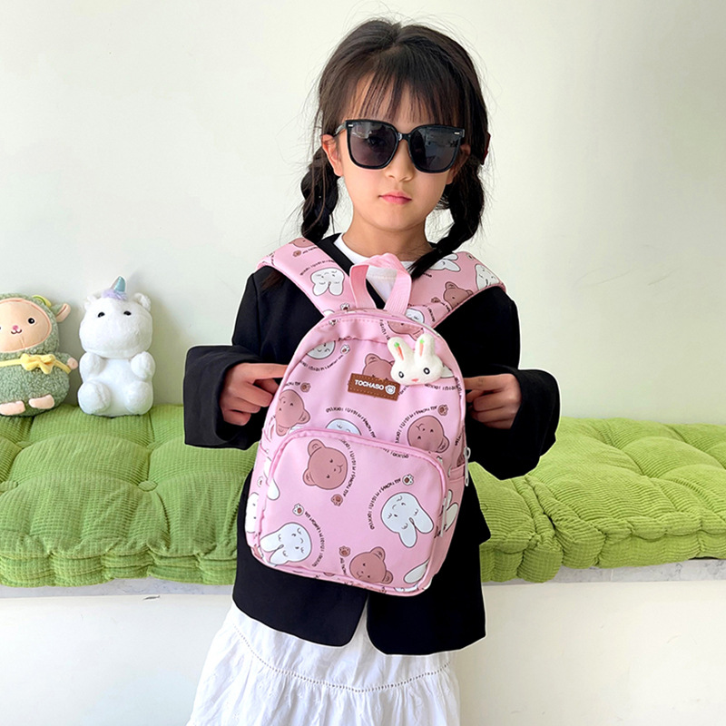Cute conejo mochila de niñas preescolar mochila de escolares nueva mochila de niños de dibujos animados