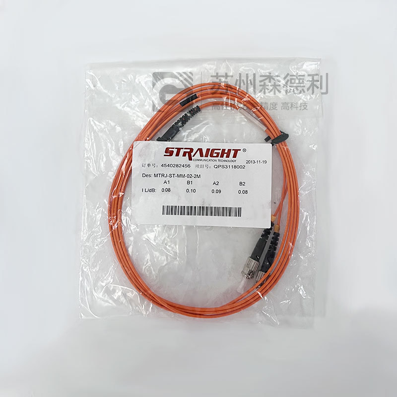 全新光纤跳线MTRJ-ST-MM-02-2M
