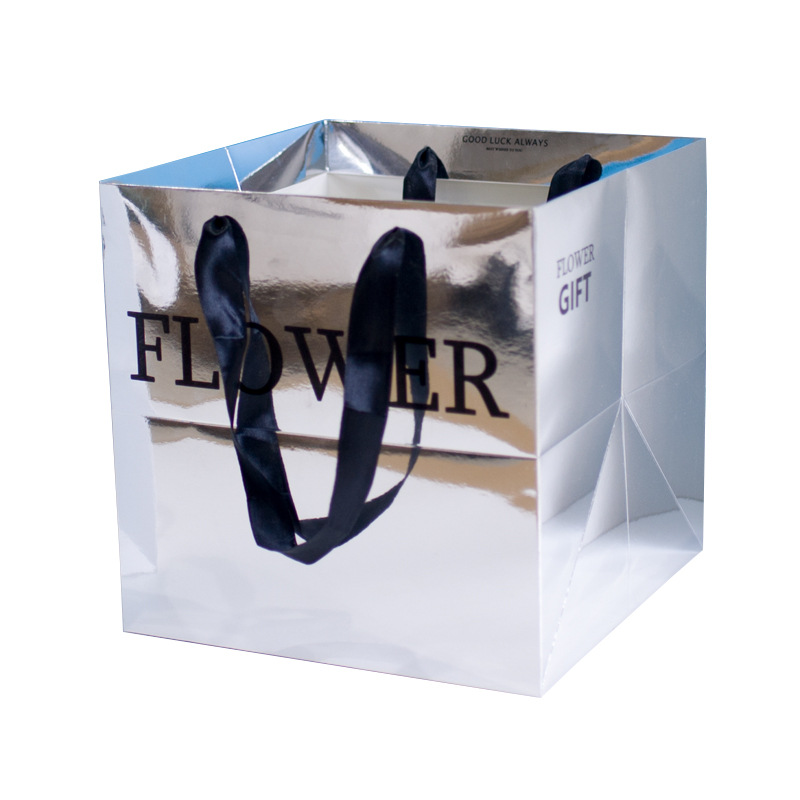 Celebridad en línea flor rectangular bolsa de regalo flor tienda ramo embalaje Día de San Valentín regalo mano regalo bolso