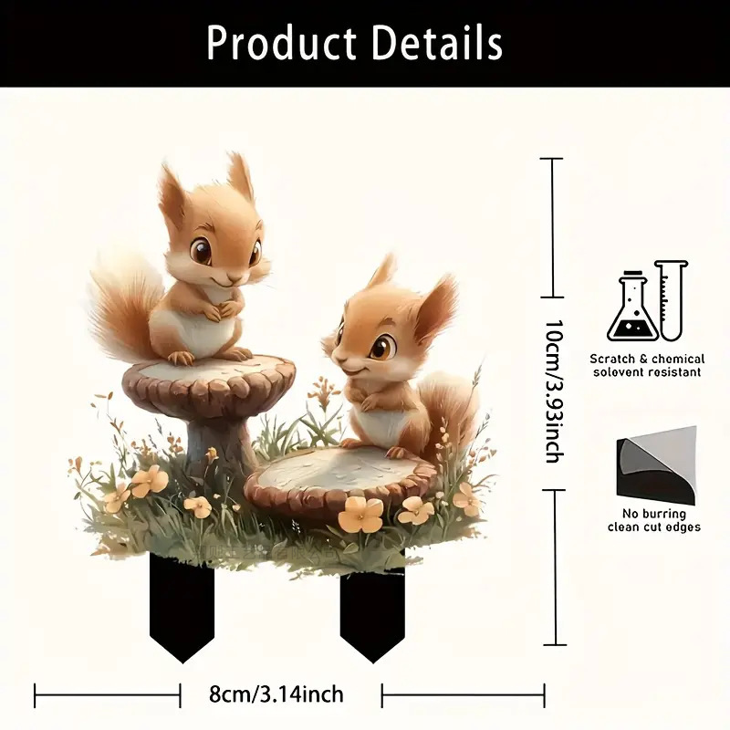 Ventas transfronterizas en caliente nuevos adornos de animales estereoscópicos parques de diseño de escenas decorativas adornos acrílicos image 22