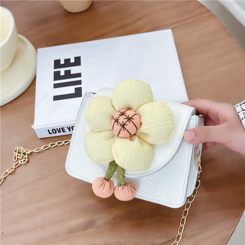 Bolso de los niños al por mayor nueva flor la historieta perla bolso muchacha princesa hombro crossbody bolsa cambio
