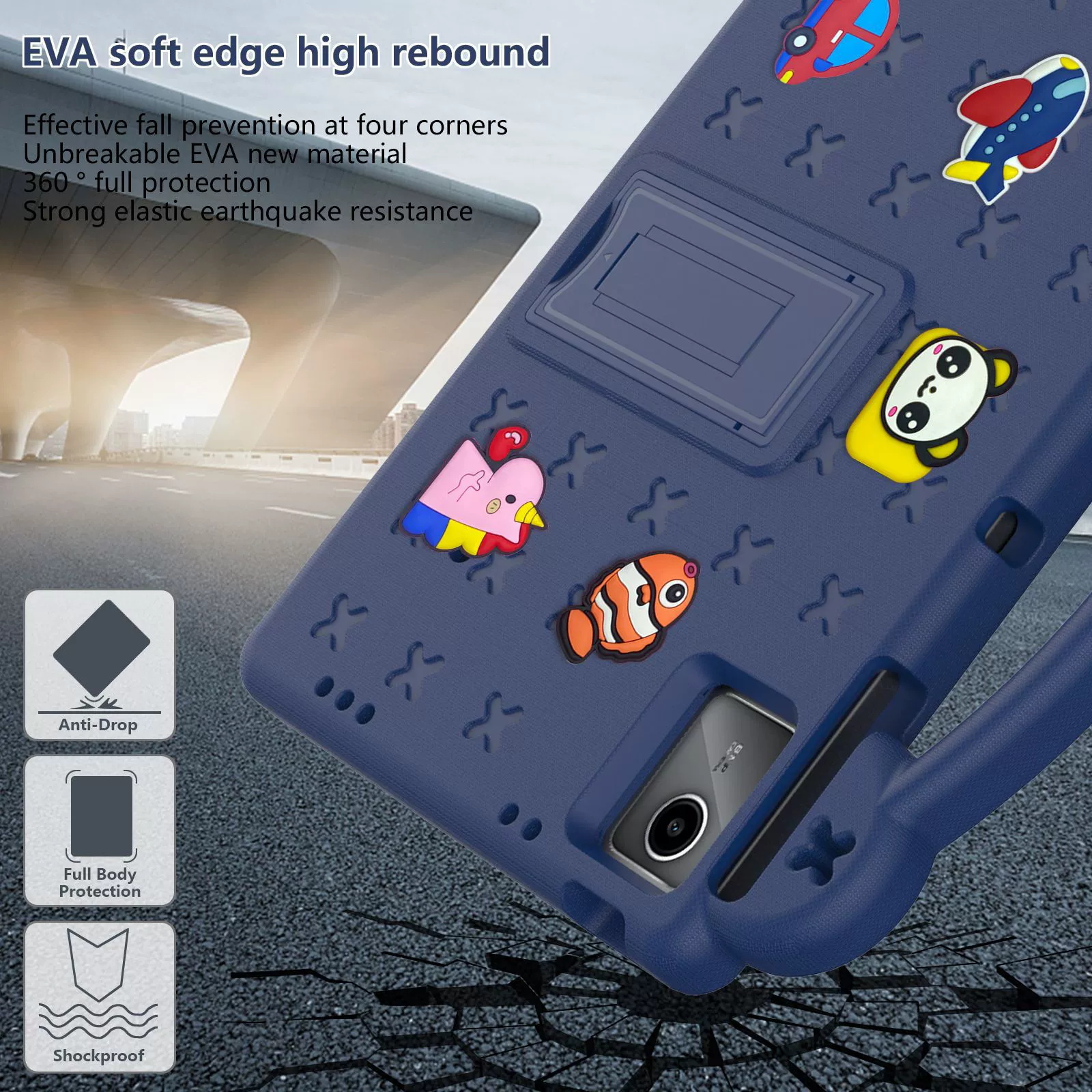 Подходит для планшета Lenovo Xiaoxin pad11 защитный чехол Lenovo Tab TB311 M11 Beibei Bear Brace BoosterShell