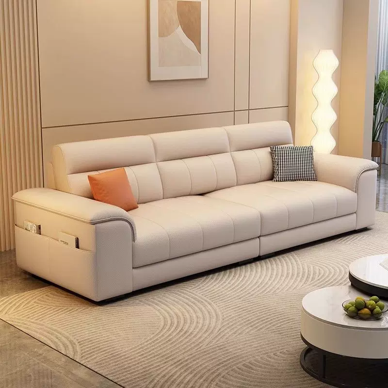 2026新款意式轻奢沙发客厅小户型家用真皮沙发沙发直排沙发豪华型