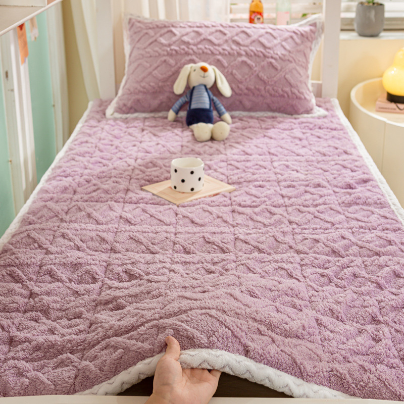 Nuevo tipo de cama de lana de leche, colchón de lana de coral lavable con máquina, colchón antideslizante de lana de coral, colchón de lana de coral, colchón de lana de coral, colchón de lana de coral image 14
