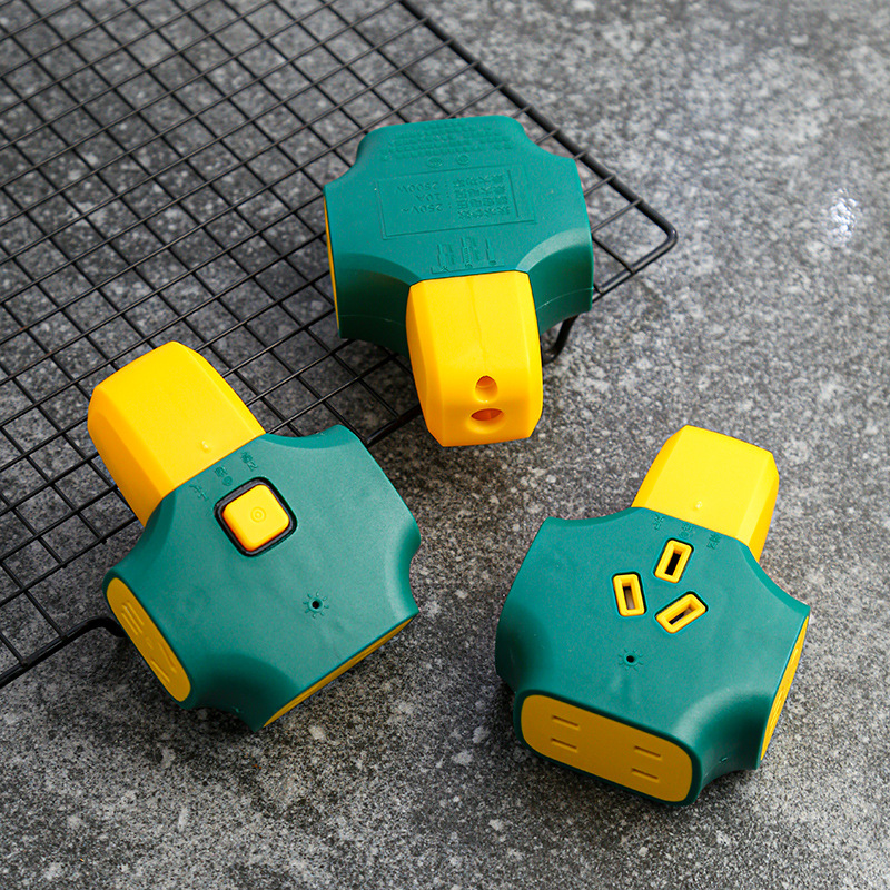 信达泰无线地拖插座耐磨抗压工业接线插排拖线板带开关无线排插