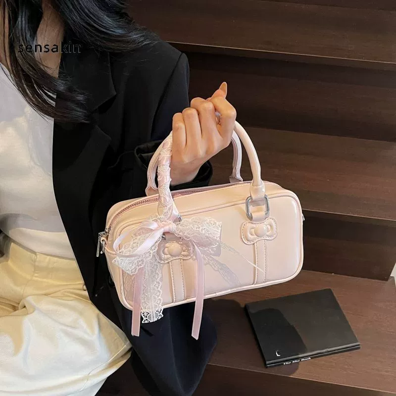 2025 новая высококачественная ретро-сумка Boston, нишевая изысканная сумка для боулинга...