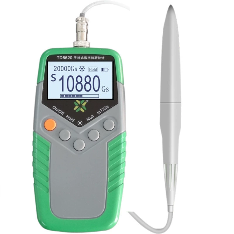 Гауссметр TD8620-5 уровня Тяньхэн Магнитометр Тесламетр Магнитный Магнитный Магнитный Тестер Магнитного поля 24000GS