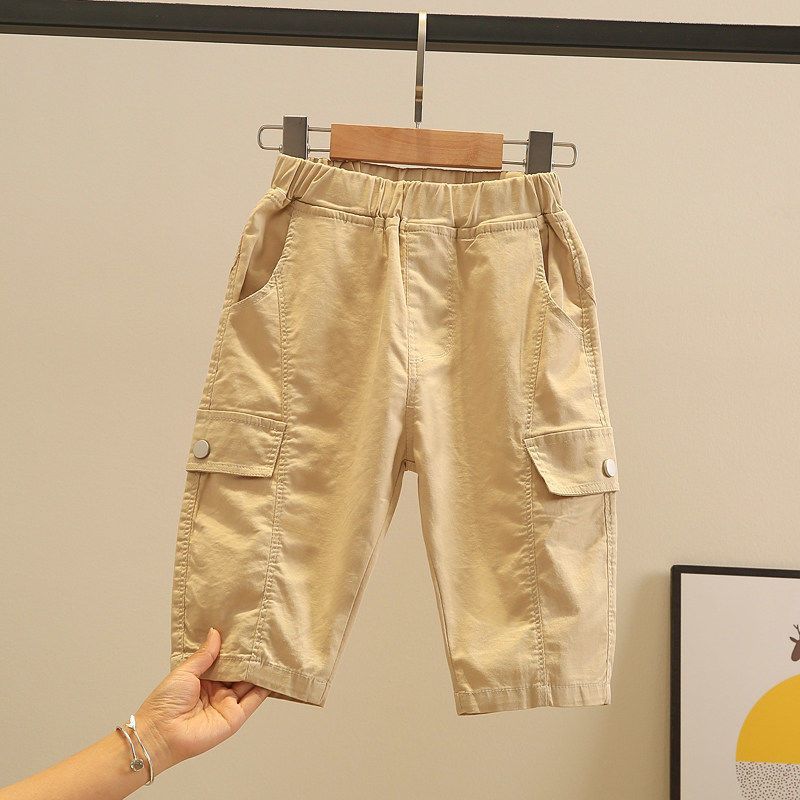 Boys' Summer Pants Children's Summer Shorts Toddler 2025 New Casual Mid-Length Pants Summer Cropped Pants Trendy Factory