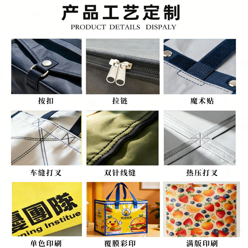 210D tela Oxford impermeable al aire libre picnic bolsa de aislamiento térmico portátil fresco caja de almacenamiento de aislamiento frío bolsa de cocina portátil personalizada image 4