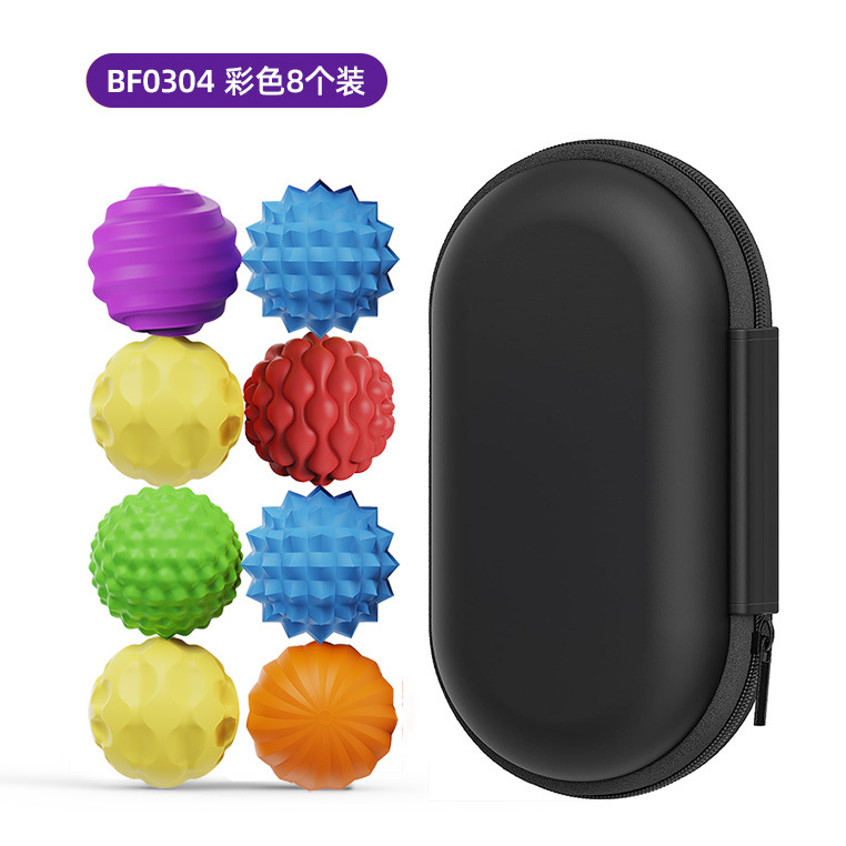 Juguetes infantiles transfronterizos de silicona sensoriales bola magnética juguetes de descompresión de textura colorida bola de descompresión juguetes de puzzle