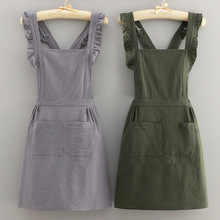 公主裙日式餐饮专用围裙女2024新款全棉可爱厨房家用公主风男做饭