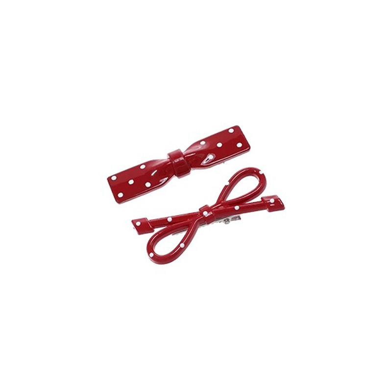 Anchor Red Wave Point Bow Hairpin Hermoso Side Clips Peel Broken Clips Facial Cleaning Clips