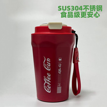 新款可乐八角智能显温咖啡杯304不锈钢保温杯双层马克杯便携水杯