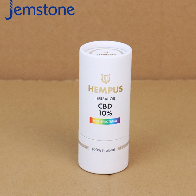 源头工厂圆筒纸罐包装烫金圆形包装盒化妆品精油纸筒圆桶烫金款