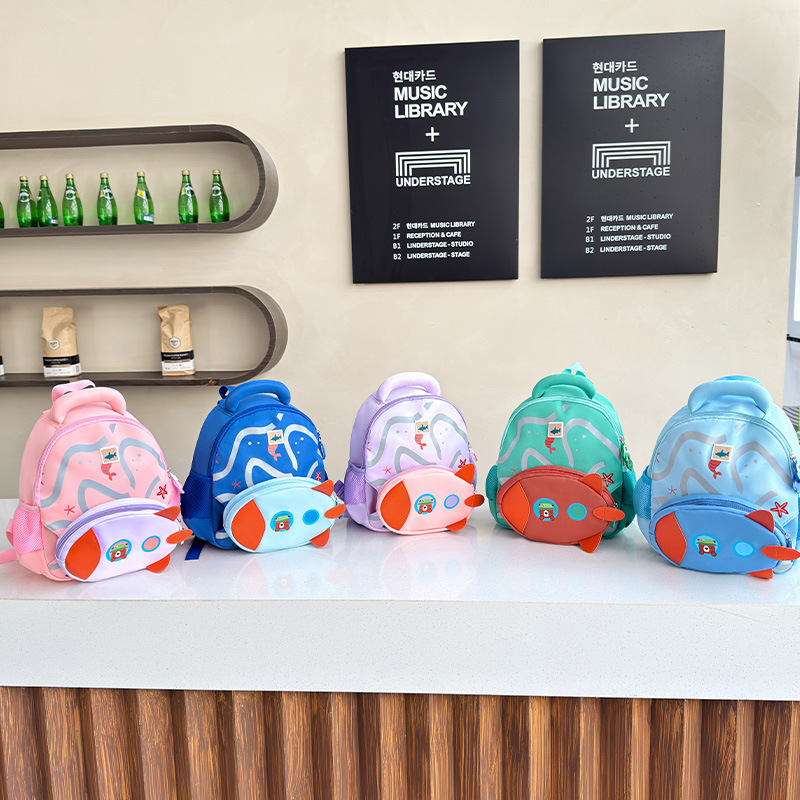 Mochila para estudiantes de jardín de infantes desmontable submarino mochila para niños y niñas nueva moda de comercio exterior mochila para niños