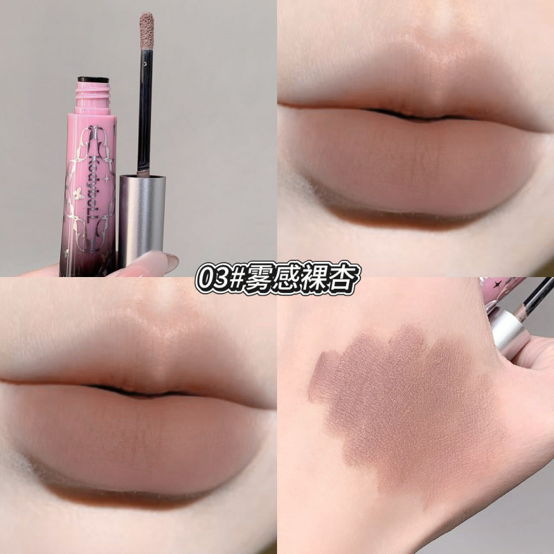 Kodyboll moldeo esmalte labial líquido niebla mate seco no es fácil de descolorar niebla suave lápiz labial al por mayor image 9