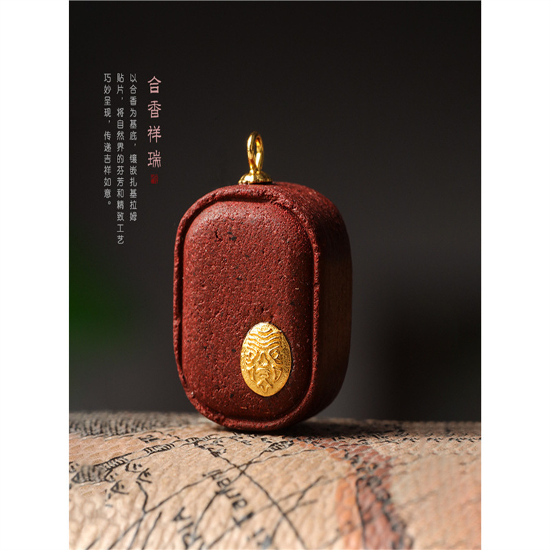 香りのペンダント、古代の手作りの天然スパイス、花の雌しべ、小さな角砂糖のネックレス、持ち運びに便利、長持ち|undefined