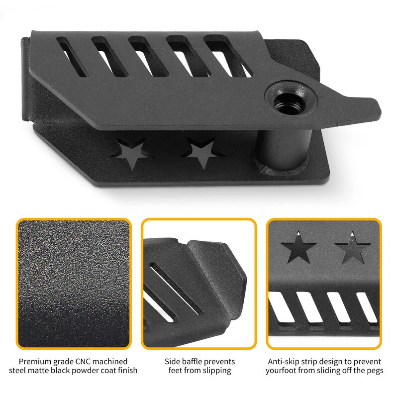 Aluminum alloy front door exterior folding rest pedal 21-23 2/4 door suitable for Ford Liema