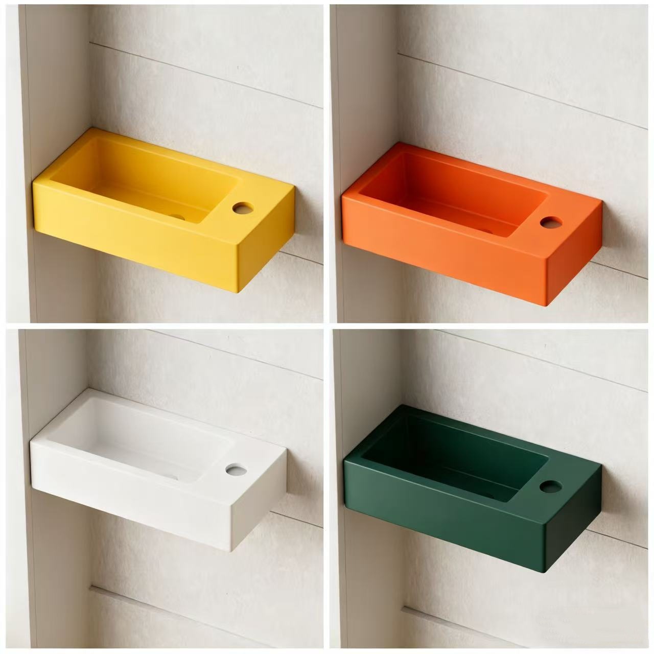 lavabo pequeño balcón lavabo ultra estrecho pequeño esquina colgante de pared colgante de pared pequeño tamaño transfronterizo pequeño tipo de casa