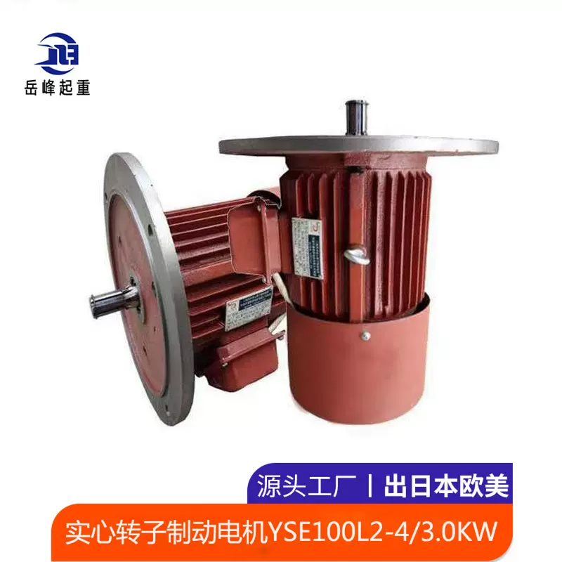 实心转子制动电机YSE100L2-4/3.0KW 电机厂起重机配件软启动电机