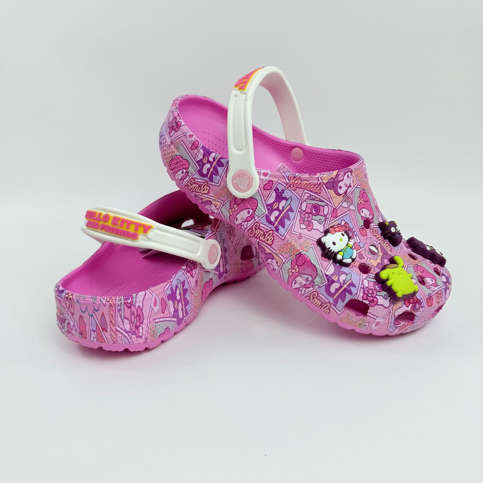 Pokémon original Melody Sanrio Piggy Page zapatos de playa para niños bolsas de cabeza agujero zapatos al por mayor image 9