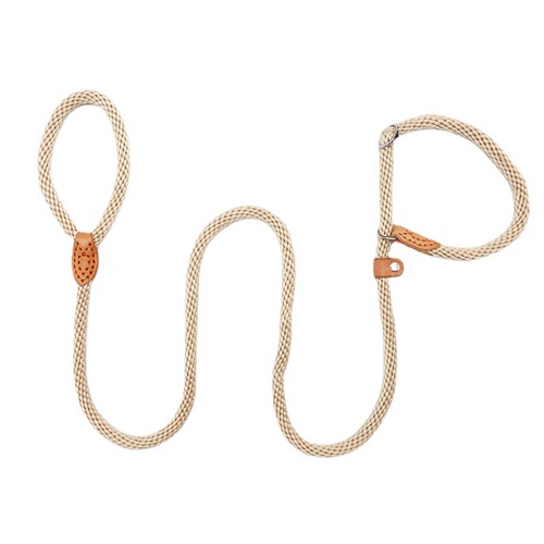 Hemp rope P chain traction dog walking explosion-proof punch can be tightened nylon P rope small, medium and large dog training integrated traction rope