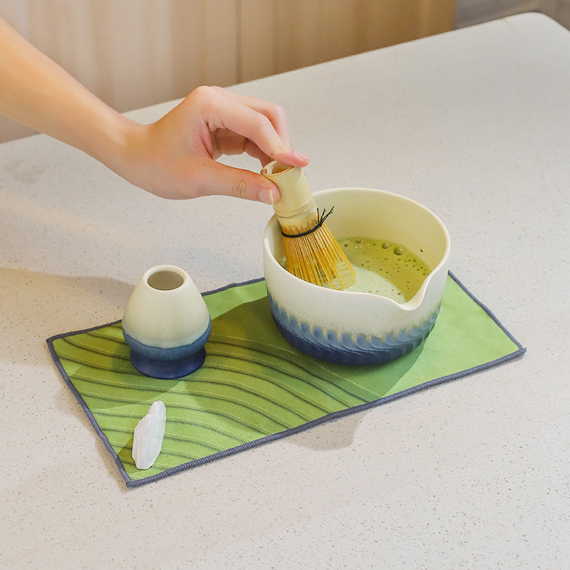 抹茶泡立て器セット リチュアル抹茶セット スタンド茶筅 百本立 朝食ラテ作り 7点セット|undefined